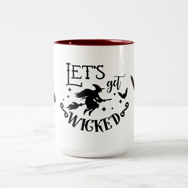 Let's get Wicked  Two-Tone Coffee Mug (Center)