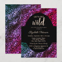 Let's Get Wild Gold Leopard Print Purple