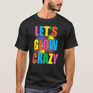 Lets Glow Crazy Glow Party Spray Paint Splatter Bi T-Shirt