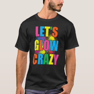 Lets Glow Crazy Glow Party Spray Paint Splatter Bi T-Shirt
