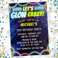 Let's Glow Crazy in the Dark Neon Lights Fun Party
