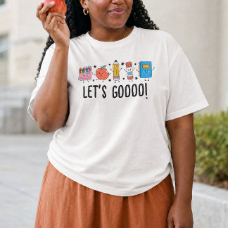 Let's Go Back to School Cute Doodle T-Shirt