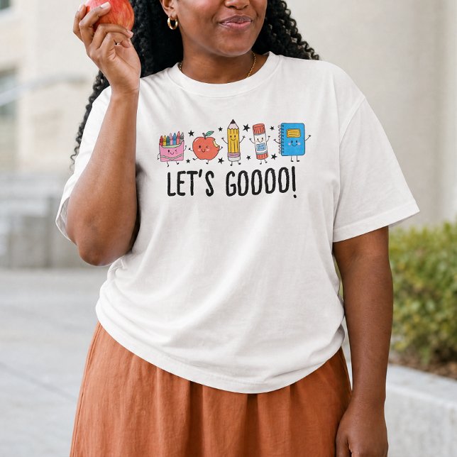 Let's Go Back to School Cute Doodle  T-Shirt (Creator Uploaded)