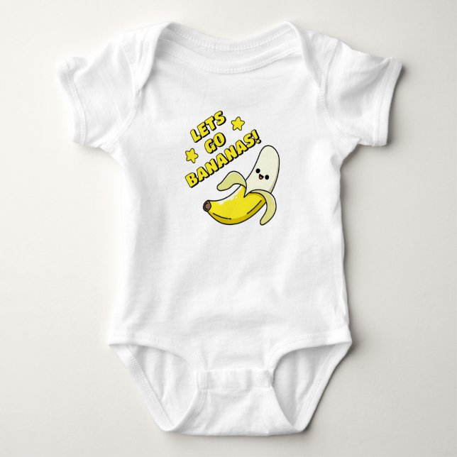 Lets Go Bananas! Baby Bodysuit (Front)