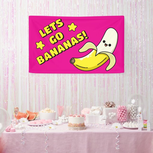Lets Go Bananas! Banner (Party)