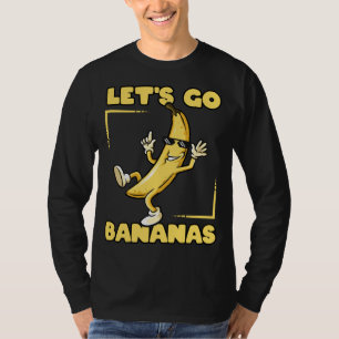 Let's Go Bananas Cool Thug Banana with Sunglasses T-Shirt