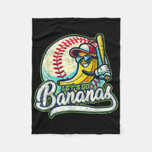 Lets Go Bananas Costume Mens Womens Kids Fleece Blanket