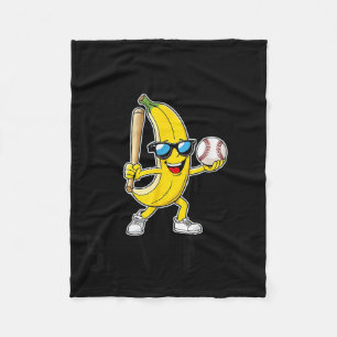 Let's Go Bananas Funny Banana Merch Fleece Blanket