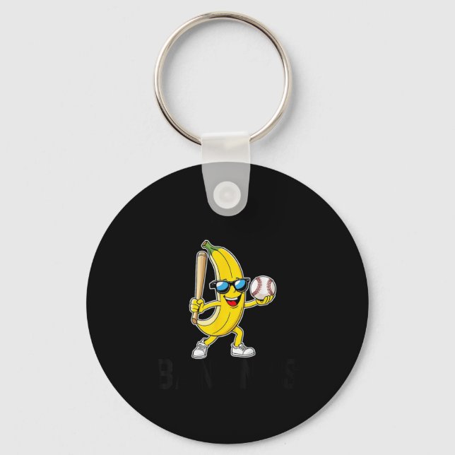Let's Go Bananas Funny Banana Merch  Key Ring (Front)