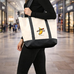 Lets Go Bananas Retro Baseball Banana Funny Tote Bag