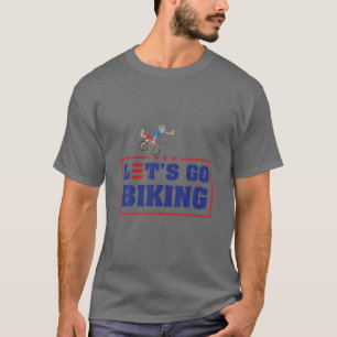 Let's Go Biking, Biden Bicycle, Sarcastic Biden Fa T-Shirt