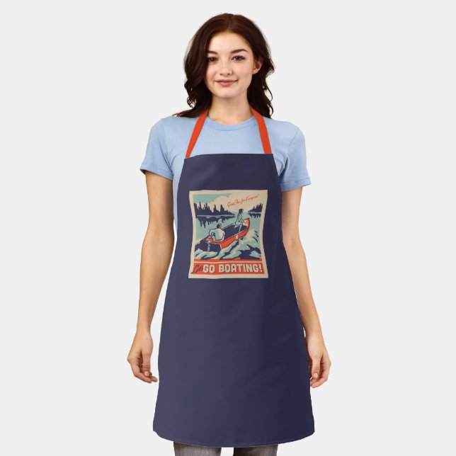 Let's Go Boating Apron (Worn)