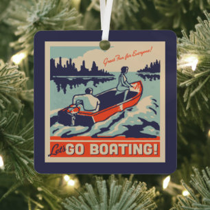 Let's Go Boating Metal Tree Decoration