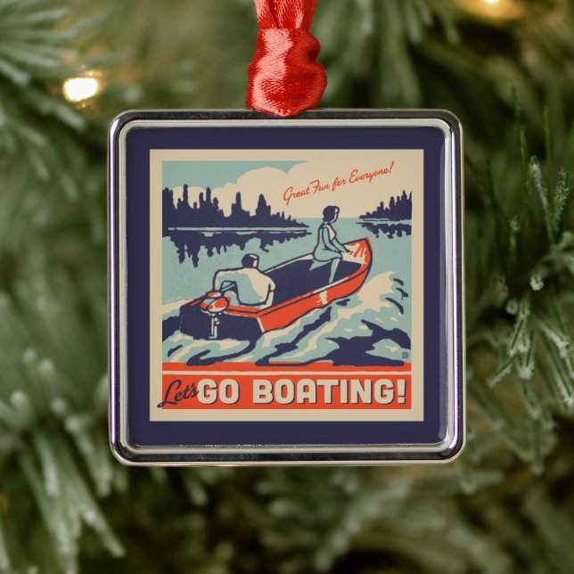 Let's Go Boating Metal Tree Decoration (Tree)