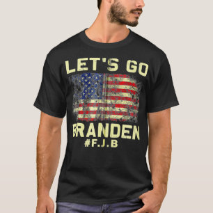 Let's Go Braden Brandon US Flag Tee Funny Trendy S