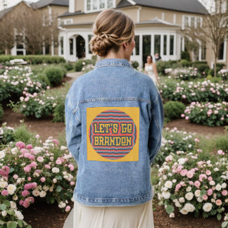 LET'S GO BRAND RETRO VINTAGE Denim Jacket