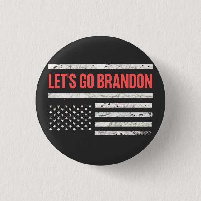 Let's Go Brandon 3 Cm Round Badge (Front)