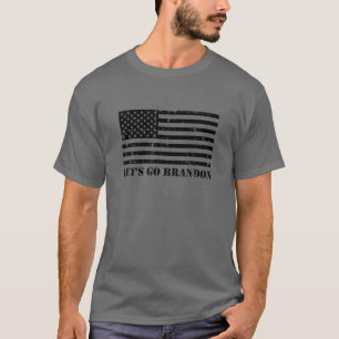 Let's Go Brandon - American Flag T-Shirt