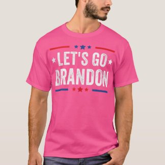 Let's Go Brandon Anti Liberal Us Flag  T-Shirt