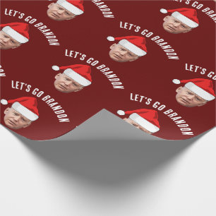 LET'S GO BRANDON BIDEN CHRISTMAS WRAPPING PAPER