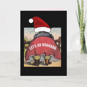 LET'S GO BRANDON! BIG BUTT WOMAN FUNNY CHRISTMAS  CARD