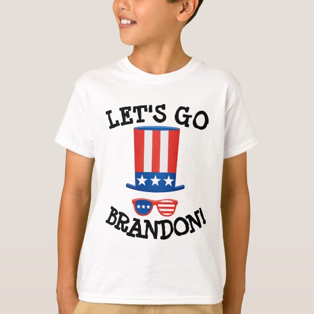 LET'S GO BRANDON! BOYS T-SHIRTS TEES (Front)
