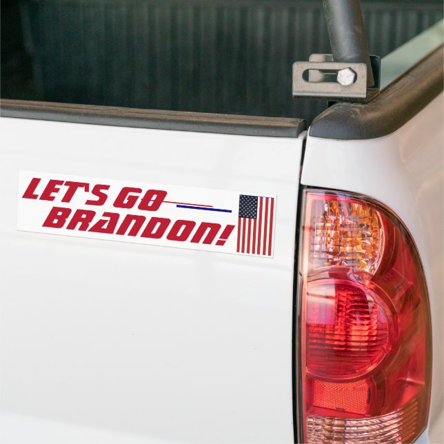 Let's go Brandon Bumper Sticker (On Truck)