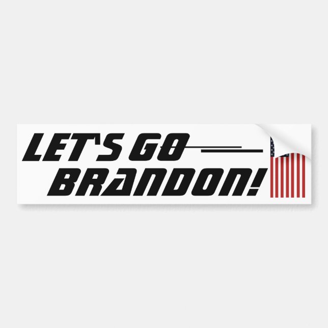 Let's go Brandon Bumper Sticker (Front)