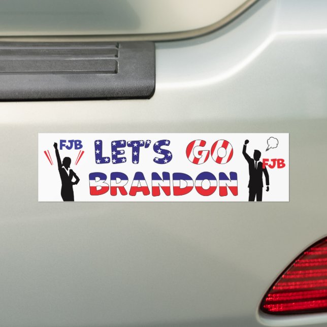 Let's Go Brandon Bumper Sticker (On Car)