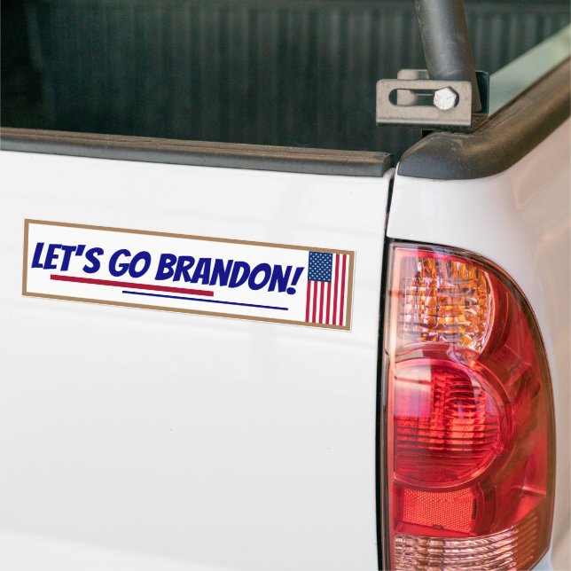 Let's go Brandon Bumper Sticker (On Truck)