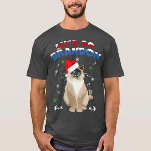 Let's Go Brandon Cat Christmas T-Shirt