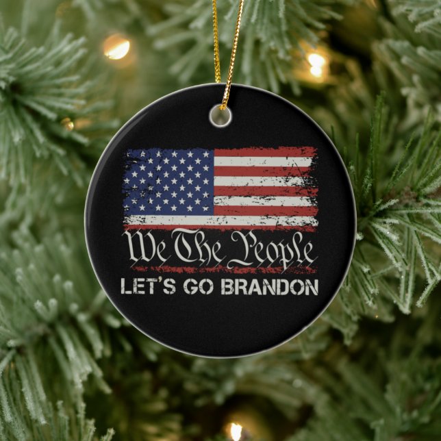 Let's Go Brandon Ceramic Tree Decoration (Tree)