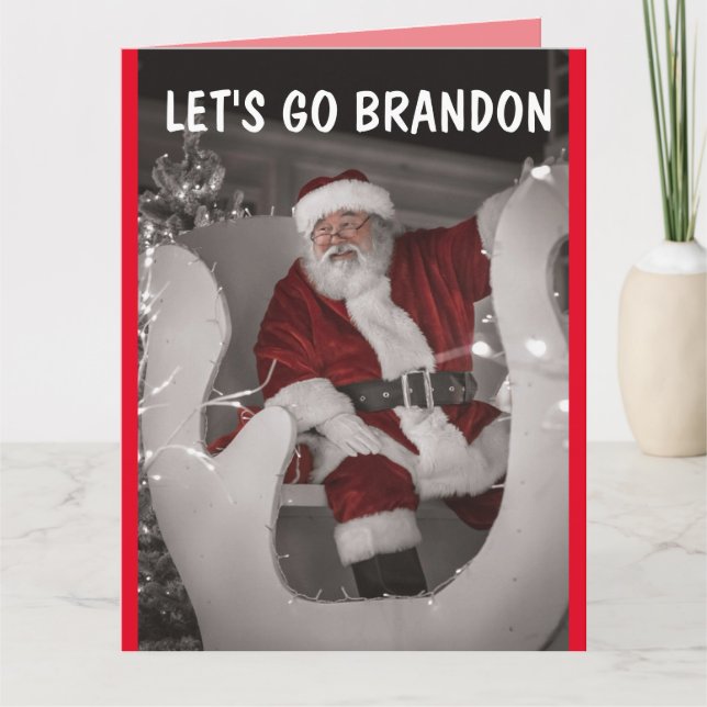LET'S GO BRANDON CHRISTMAS OVERSIZED cards (Front)