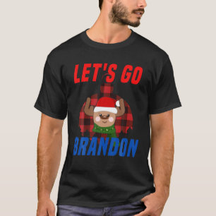 Let's Go Brandon Christmas Santa Rudolph Red Boom T-Shirt