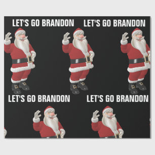 LET'S GO BRANDON CHRISTMAS SANTA Wrapping Paper