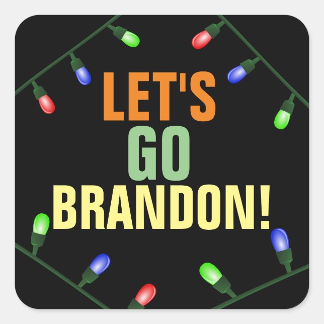 LET'S GO BRANDON! CHRISTMAS Stickers (Front)