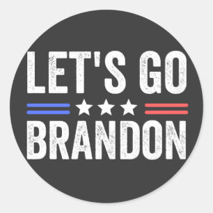 Let's Go Brandon Classic Round Sticker