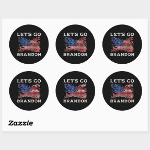 Let's Go Brandon Classic Round Sticker