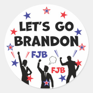 LET'S GO BRANDON CLASSIC ROUND STICKER