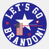 Lets go Brandon   Classic Round Sticker