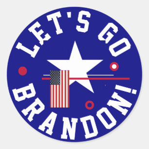 Lets go Brandon Classic Round Sticker