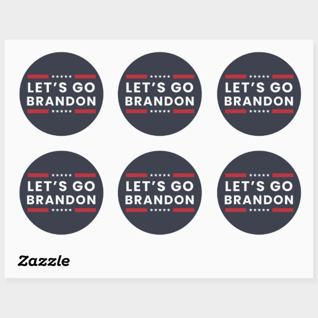 Let's Go Brandon Classic Round Sticker (Sheet)