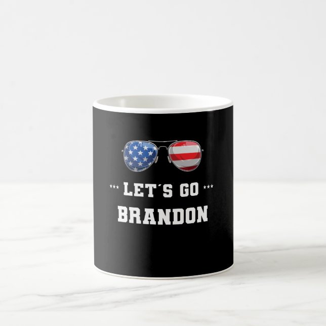 Let's Go Brandon Conservative US Flag JB Coffee Mug (Center)