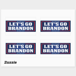 Let's Go Brandon FJB anti joe Biden funny   Rectangular Sticker