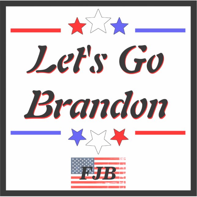 Lets Go Brandon FJB Red White Blue Stars Stripes (Front)