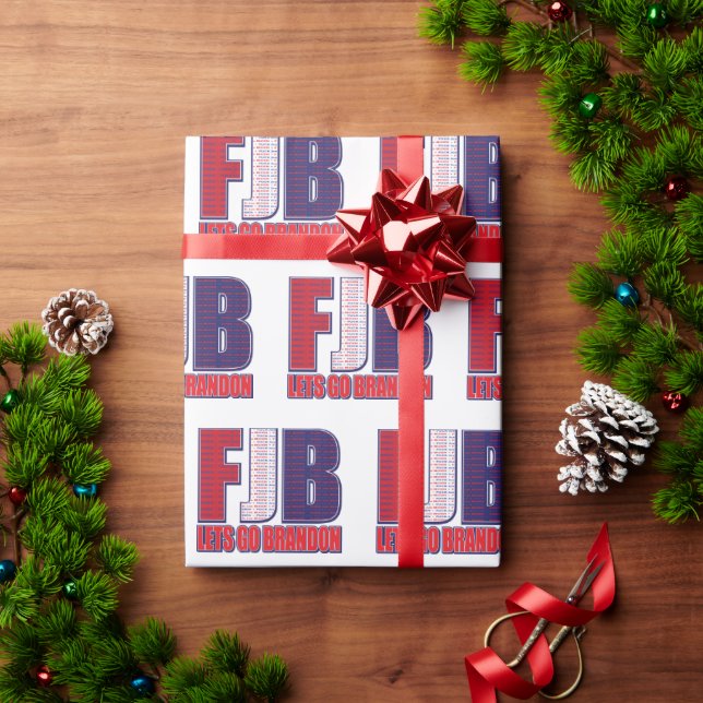 Lets Go Brandon - FJB Wrapping Paper (Holiday Gift)