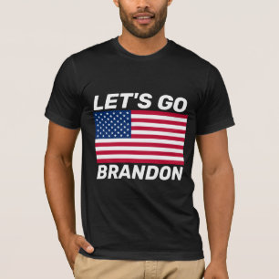 LET'S GO BRANDON! FLAG T-SHIRTS