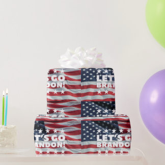 LET'S GO BRANDON! [Font 1] Gift Wrapping Paper