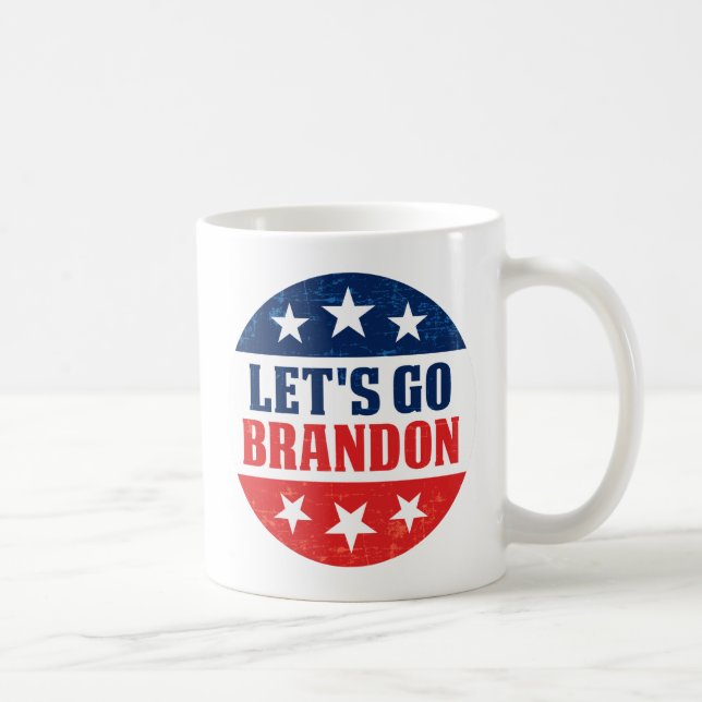 Let's Go Brandon funny anti Biden pro trump 2024 Coffee Mug (Right)