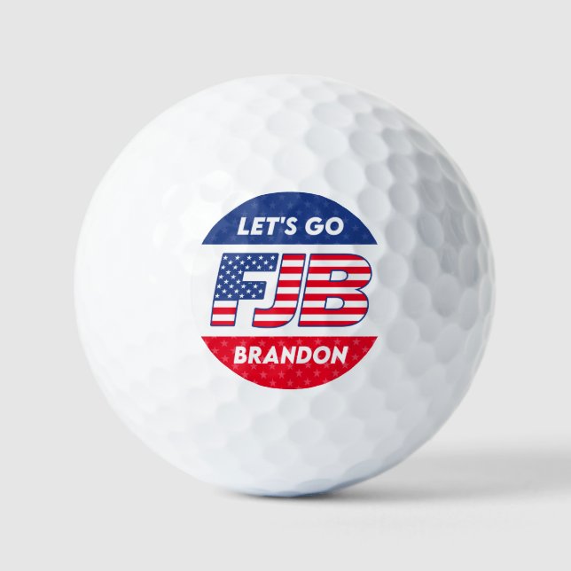 Let's Go Brandon funny anti Biden pro trump 2024 Golf Balls (Front)
